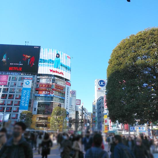 2021年12月15日の渋谷駅