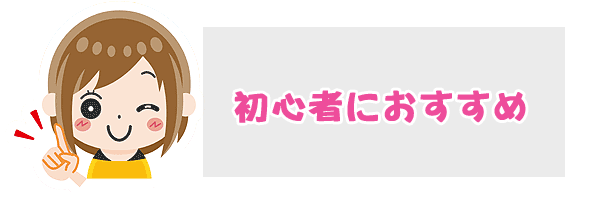 初心者におすすめ