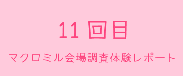 マクロミル会場調査11回目の体験レポート