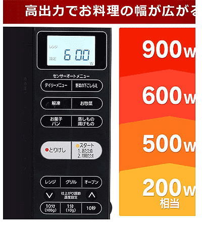 アイリスオーヤマの電子レンジ比較