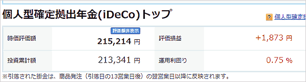 3月4日iDeCoの損益